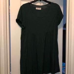 Green babydoll dress